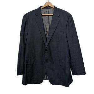 Hickey Freeman 48R Blazer Richards Greenwich Super 150’s Wool Loro Piana